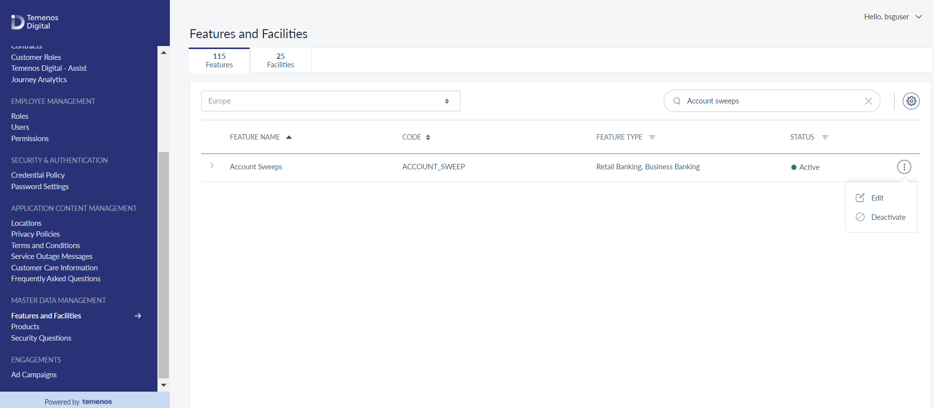 Features and Facilities